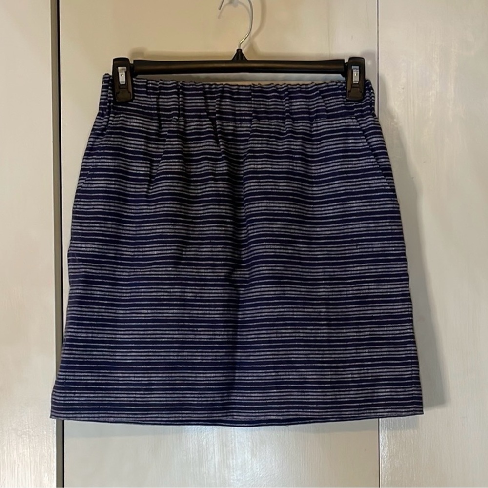 Loft Striped Mini Skirt NWT Size Small